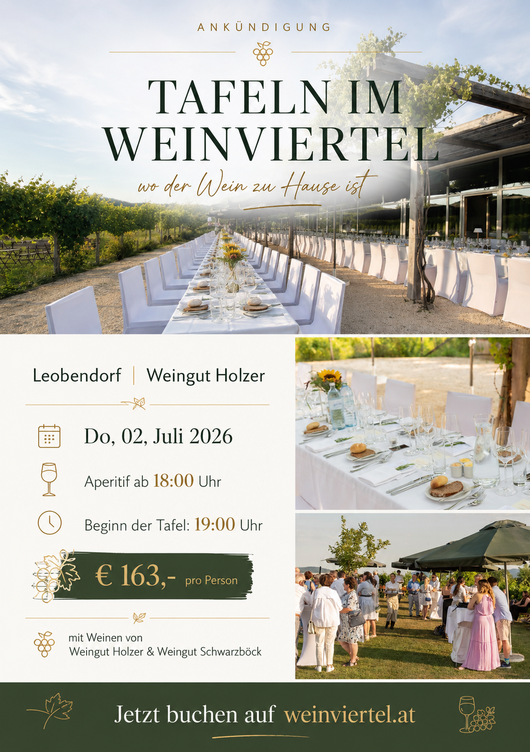 Summer white wine party with suckling pig dinner at the winery