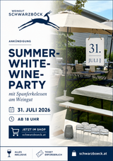 Summer white wine party with suckling pig dinner at the winery