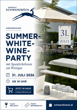 Summer-White-Wine-Party mit Spanferkelessen am Weingut